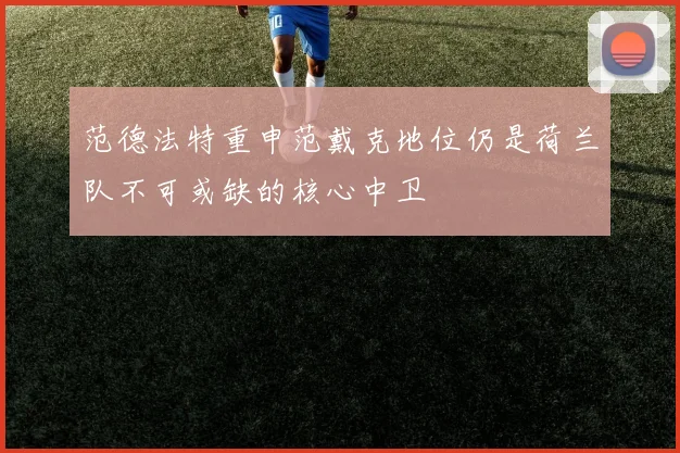 范德法特重申范戴克地位仍是荷兰队不可或缺的核心中卫